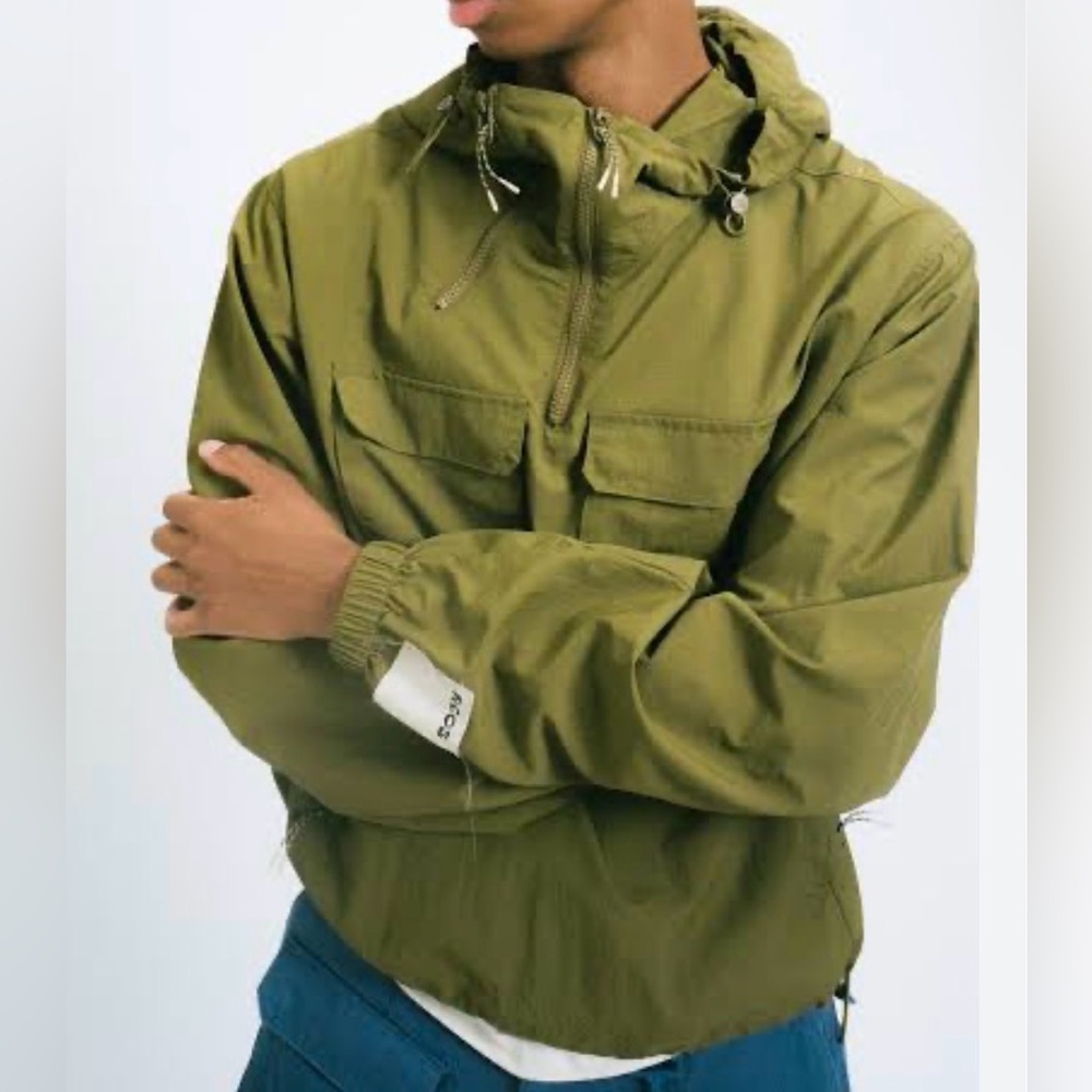 RC Outdoor Supply Men’s Nylon Cargo Anorak New with Tags Olive Green